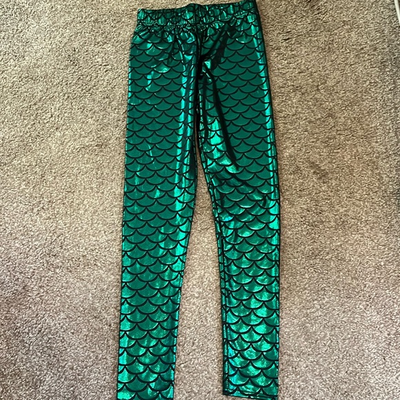 Mermaid  Scales Leggings  Size Small - Picture 1 of 9